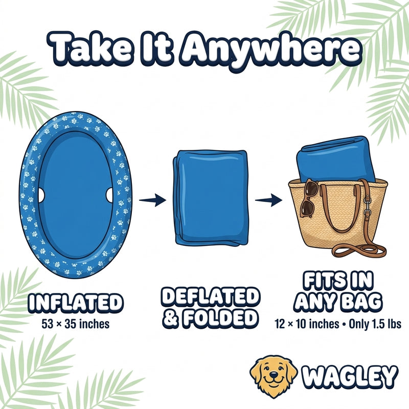 Wagley Dog Pool Float