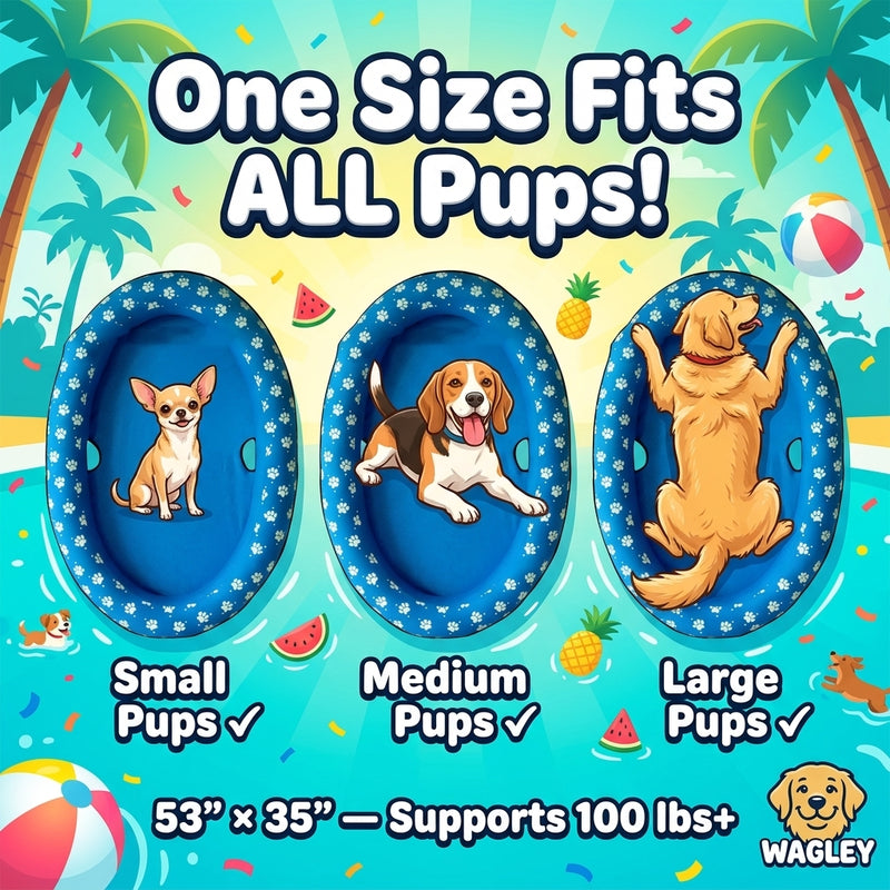 Wagley Dog Pool Float