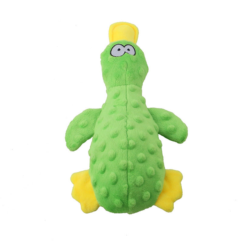 Built-in squeaker dog toy